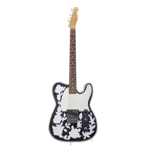 318 - 2014 Fender Custom Shop 1960 Esquire Relic electric guitar, with later 'Waylon Jennings' type body j... 