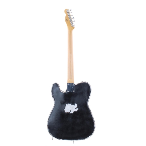 318 - 2014 Fender Custom Shop 1960 Esquire Relic electric guitar, with later 'Waylon Jennings' type body j... 