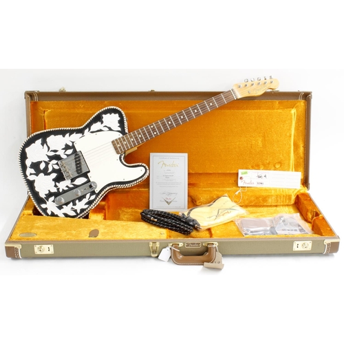 318 - 2014 Fender Custom Shop 1960 Esquire Relic electric guitar, with later 'Waylon Jennings' type body j... 