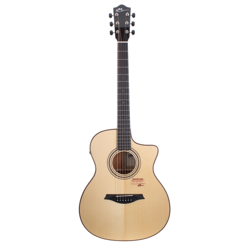 328 - Mayson Vista electro-acoustic guitar; Back and sides: mahogany; Top: natural spruce; Fretboard: ebon... 