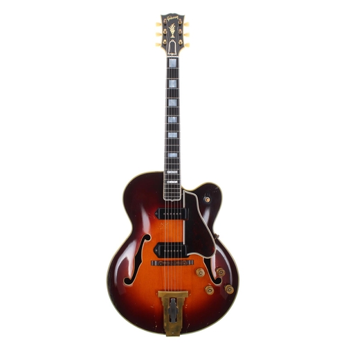 340 - 1951 Gibson L5-CES hollow body electric guitar, made in USA, ser. no. A9xx0; Finish: sunburst, attra... 