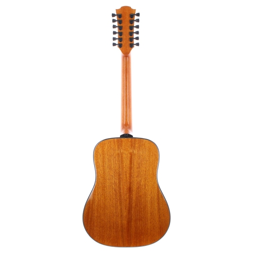 342 - Lag Tramontane T66D 12 Standard twelve string acoustic guitar; Back and sides: mahogany; Top: natura... 