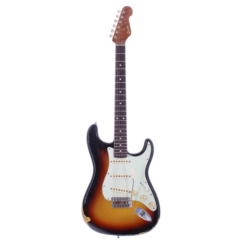 350 - Smitty Guitars Custom Classic S electric guitar, made in the Netherlands; Finish: sunburst heavy rel... 