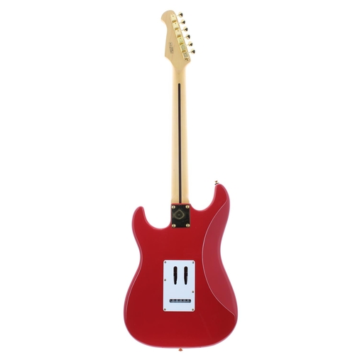 362 - Harley Benton Tribute Series ST-59HM electric guitar, made in Indonesia; Finish: Fiesta red; Fretboa... 