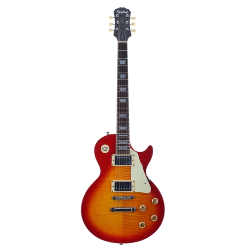 374 - 1995 Epiphone Les Paul Standard electric guitar, made in Korea (Samick factory); Finish: cherry sunb... 