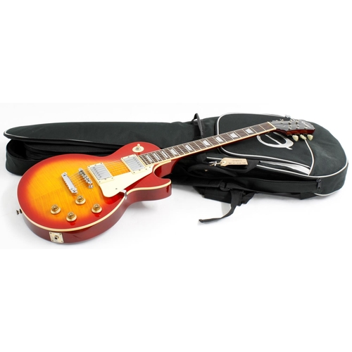 374 - 1995 Epiphone Les Paul Standard electric guitar, made in Korea (Samick factory); Finish: cherry sunb... 