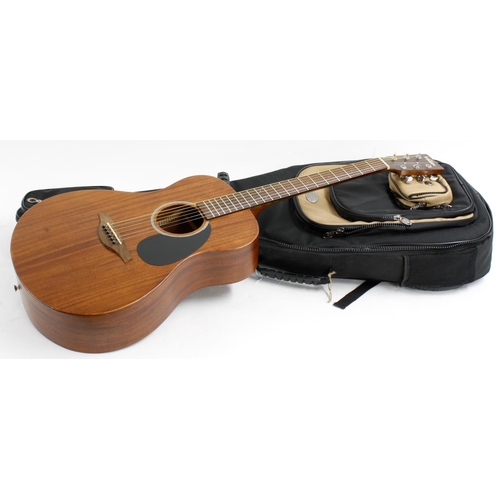 376 - JHS Vintage V300MH acoustic guitar; Back, sides and top: mahogany; Fretboard: rosewood; Frets: good;... 