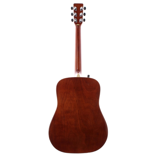 377 - JHS Vintage EA400N electro-acoustic guitar; Finish: natural, a few dings to edges, further minor sur... 