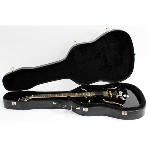 385 - Peavey JF1EX 'Jack Daniels' semi-hollow body electric guitar; Finish: black, minor surface marks; Fr... 