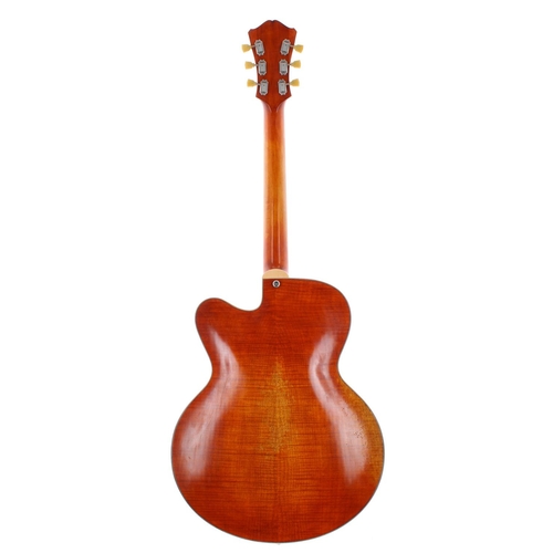 387 - 2018 Eastman T58/V-AMB hollow body electric guitar, made in China; Finish: amber violin light aged; ... 