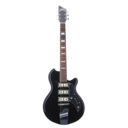 396 - 2016 Supro Island Series Hampton electric guitar, made in Indonesia, ser. no. IW16xxxx21; Finish: bl... 