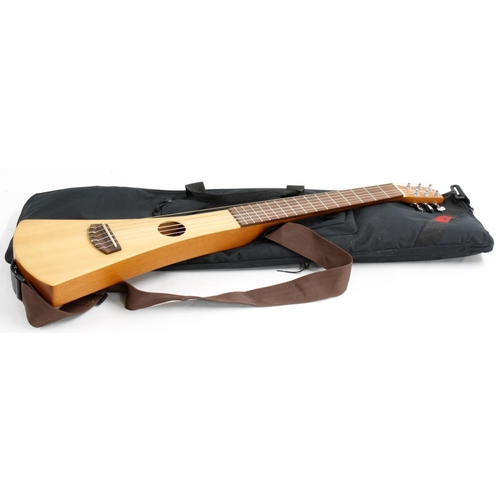 398 - C.F. Martin & Co The Classic Backpacker nylon string travel guitar, with original gig bag... 