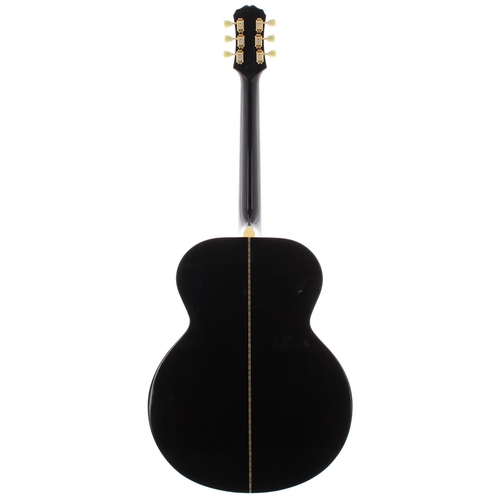 399 - 1996 Epiphone Elvis Presley acoustic guitar, made in Korea, ser. no. S96xxxx03; Finish: black, light... 