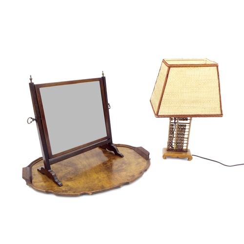 214 - 19th century mahogany dressing mirror, 15