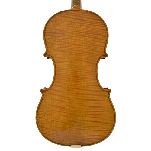 10 - German violin by and labelled Arnold Voigt, Geigenmacher, Markneukirchen, Sachsen, the one piece bac... 