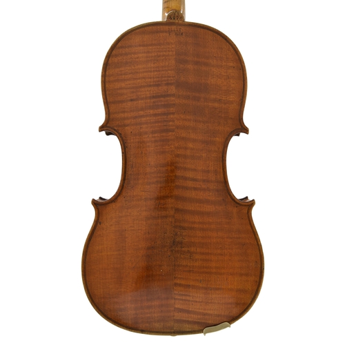 11 - Good Irish violin by and labelled Made by Thos. Perry & Wm. Wilkinson, Musical Instrument Makers, no... 