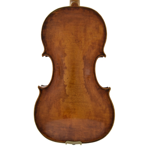 12 - 17th century Dutch violin probably by and labelled Hendrik Jacobs me fecit in Amsterdam 1685, the on... 