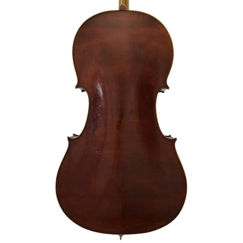 125 - French JTL violoncello labelled Celebré Vosgien, 30