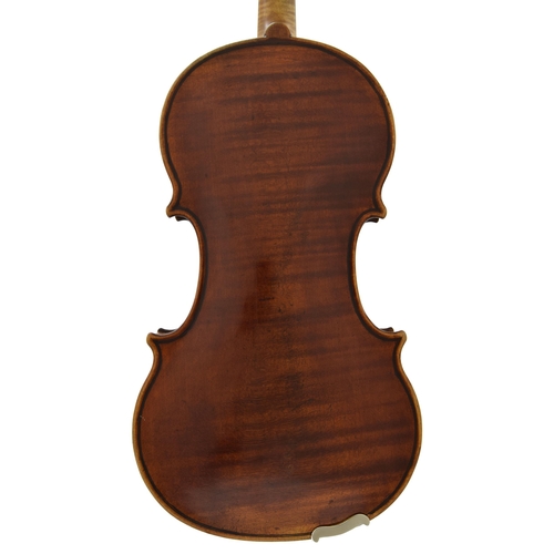 16 - English violin by and labelled George Craske, fecit 1845, sold only by Edward Crompton, Barton Arcad... 