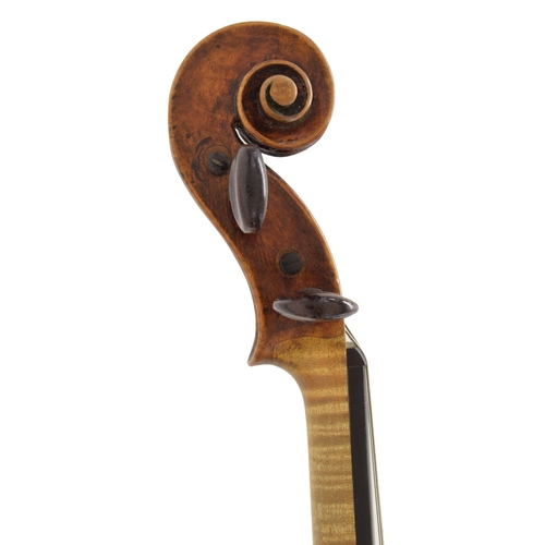 16 - English violin by and labelled George Craske, fecit 1845, sold only by Edward Crompton, Barton Arcad... 