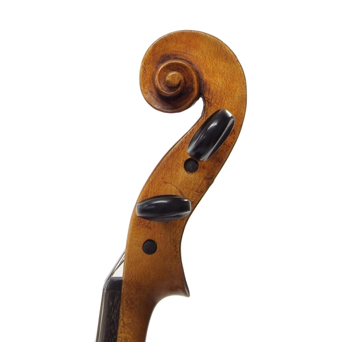 25 - Violin labelled Lugi Salsedo, Liutai, fecit Italia, Anno 1924, 14 1/8