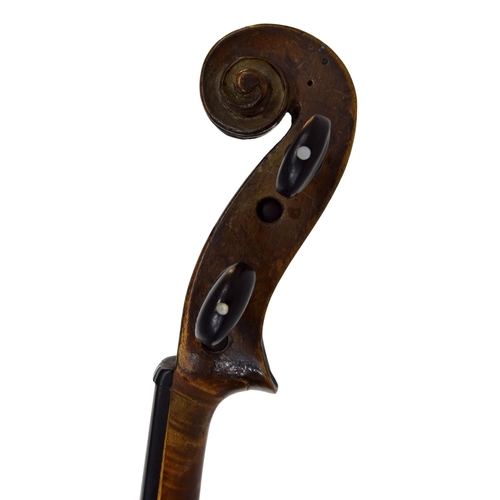 29 - English violin by and labelled Made by John Barrett..., 14