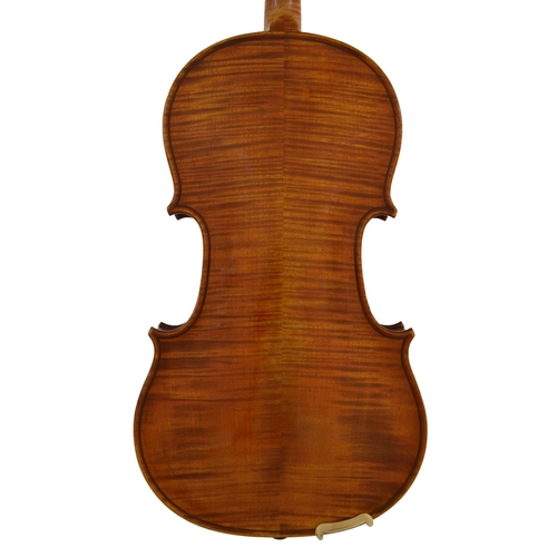 31 - Good French violin from the Couesnon workshop and labelled Leon Bernardel, Luthier á Paris, no. 470,... 