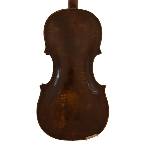 35 - Interesting late 18th century violin possibly by and labelled Joseph Frank, Bugerlicher, Geigenmache... 