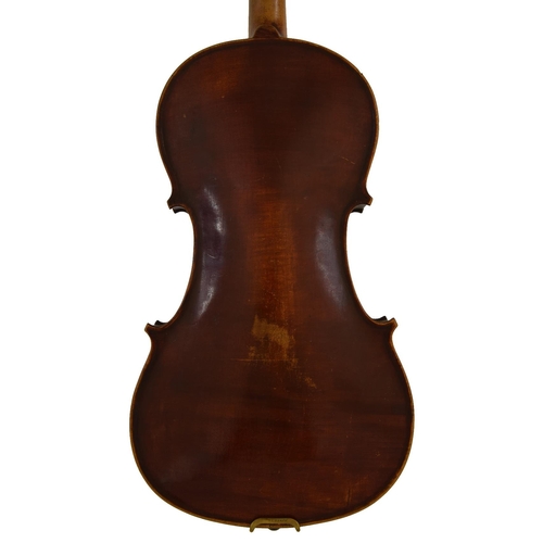 39 - Late 19th century German violin of the Neuner School, 14