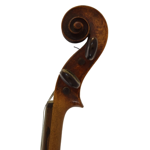 39 - Late 19th century German violin of the Neuner School, 14