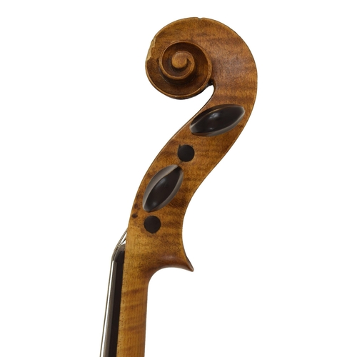 40 - Swedish violin, indistinctly labelled ...1921, no. 16, 14