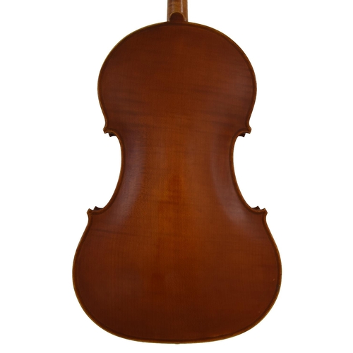 56 - English Tertis model viola by and labelled Made by Arthur Richardson, Crediton, Devon 1954, R.T. vio... 