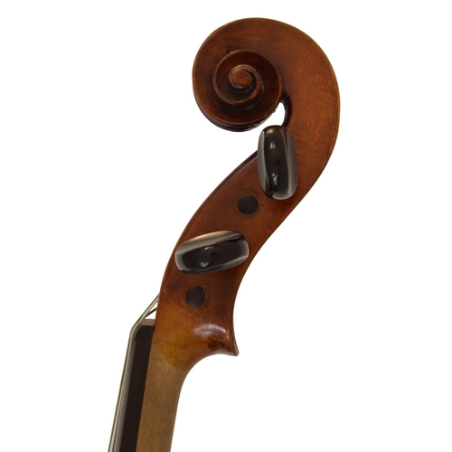 57 - 18th century English viola by Lockey Hill, London, circa 1780, labelled Richard Du..., also branded ... 