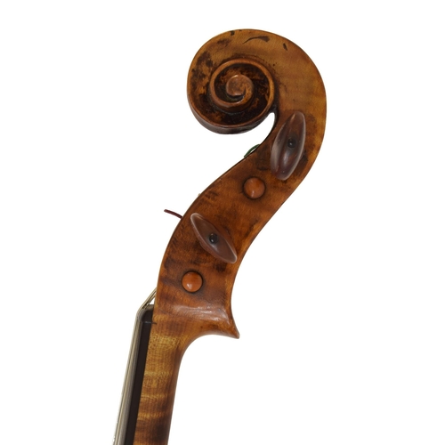 59 - Interesting late 18th/early 19th century viola labelled Petrus Pallotta Pevu = Sinus Fecit Perusia, ... 