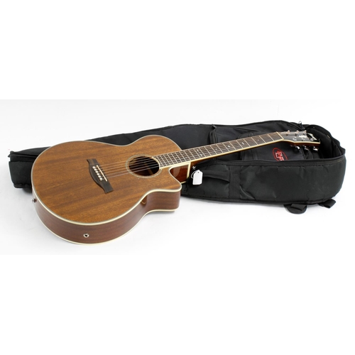 402 - 2015 Ibanez ABG12II-NMH-3R-02 electro-acoustic guitar, made in China; Finish: mahogany, a few minor ... 