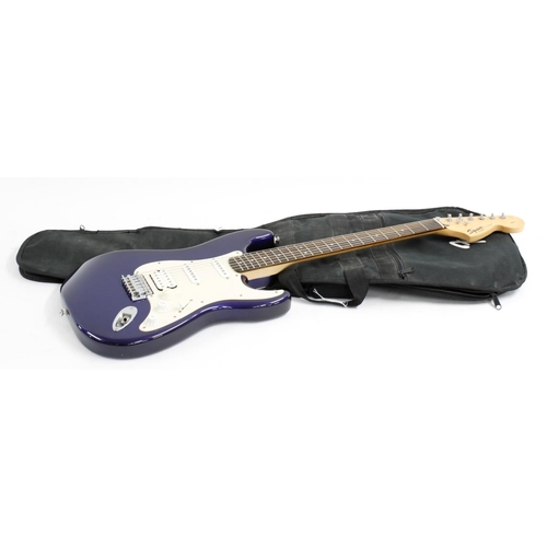 404 - 2008 Squier by Fender Affinity Series Strat electric guitar, crafted in Indonesia; Finish: metallic ... 