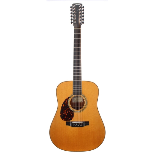 412 - 2002 Larrivee D-05-12-LH left-handed acoustic guitar, made in USA, ser. no. 5xxx7; Back and sides: m... 