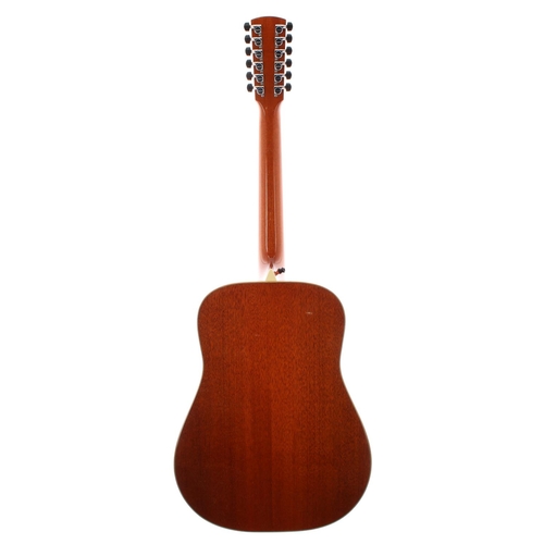 412 - 2002 Larrivee D-05-12-LH left-handed acoustic guitar, made in USA, ser. no. 5xxx7; Back and sides: m... 