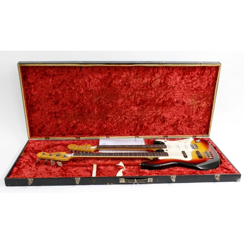 419 - 1976 Antoria Gemini-4 Model 2407 double neck bass/electric guitar, made in Japan, ser. no. C76xxx0; ... 