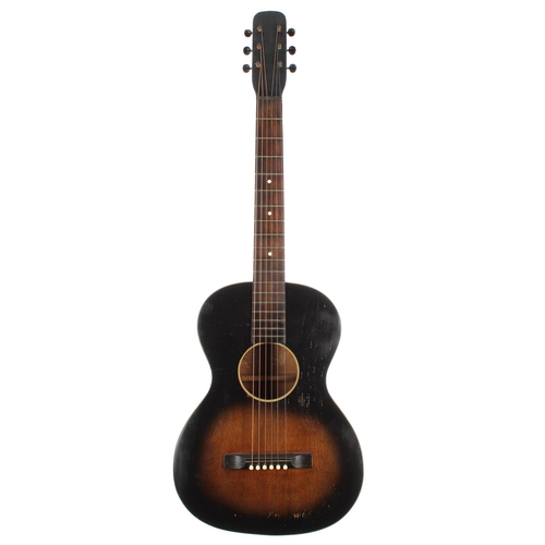 427 - Vintage Chicago type small bodied acoustic guitar (action high and more suited for slide)... 