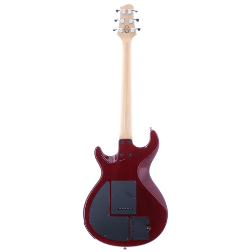 428 - Line 6 Variax electric guitar, made in Japan; Finish: red, one small ding to treble edge; Fretboard:... 