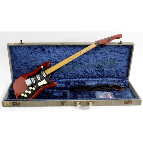 430 - Burns Vibra Artist electric guitar, made in England, circa 1960; Finish: red, dings and marks as to ... 