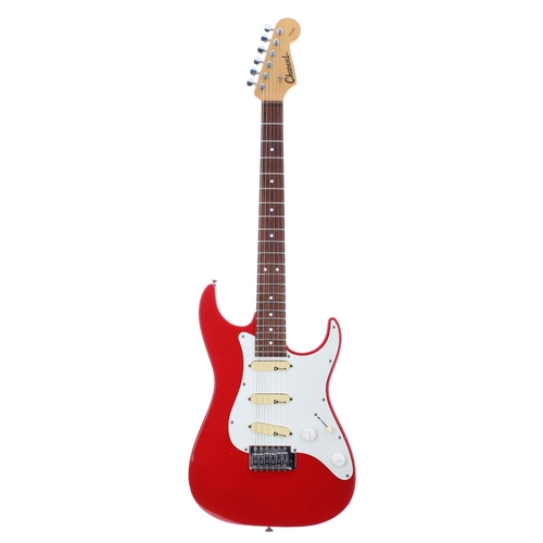 316 - Charvel CX291 electric guitar; Finish: red, a few dings and blemishes, mainly to the edges; Fretboar... 