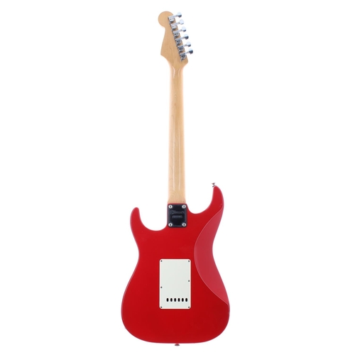 316 - Charvel CX291 electric guitar; Finish: red, a few dings and blemishes, mainly to the edges; Fretboar... 