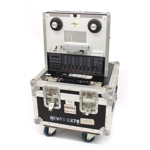 1170 - Revox-Studer C278 eight track half inch tape recorder, with four RMG International Studio Master 911... 