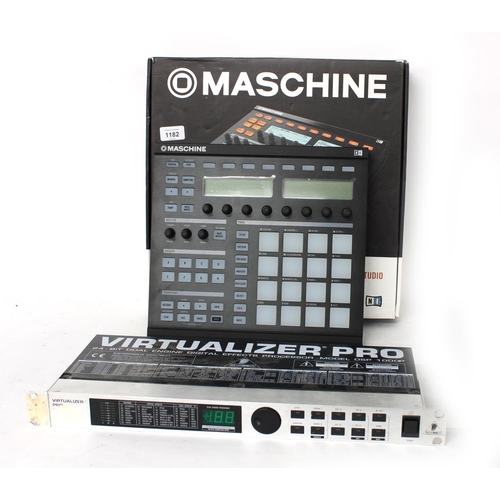 1182 - Native Instruments Machine Groove Production Studio, boxed; together with a Behringer Virtualizer Pr... 