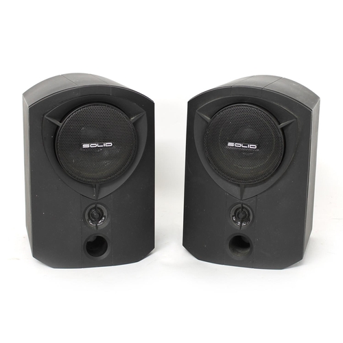 1186 - Pair of B & W Rock Solid Team speaker monitors