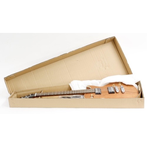 326 - Aria Pro II PE-TR1 electric guitar, made in China; Finish: natural; Fretboard: rosewood; Frets: good... 