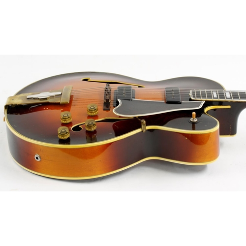 340 - 1951 Gibson L5-CES hollow body electric guitar, made in USA, ser. no. A9xx0; Finish: sunburst, attra... 