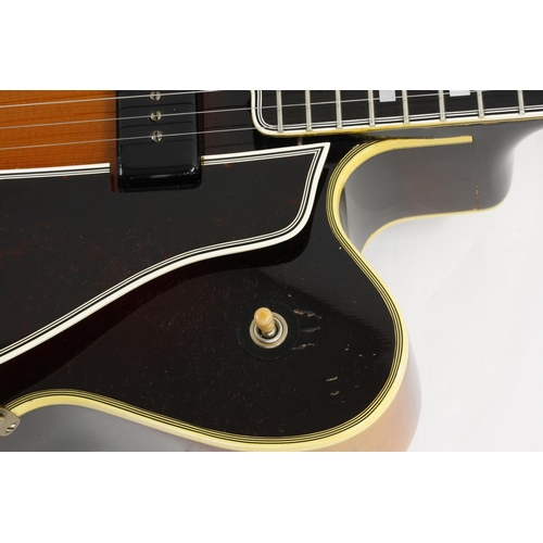 340 - 1951 Gibson L5-CES hollow body electric guitar, made in USA, ser. no. A9xx0; Finish: sunburst, attra... 